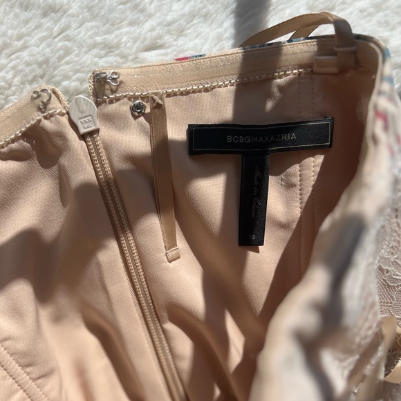 BCBGMAXAZRIA Elle strapless floral lace gown - Picture 7 of 16